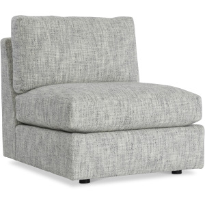 Plush Serena Fabric Armless Chair