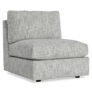 Plush Serena Fabric Armless Chair