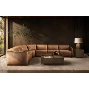 Alta Leather Power Motion Sectional