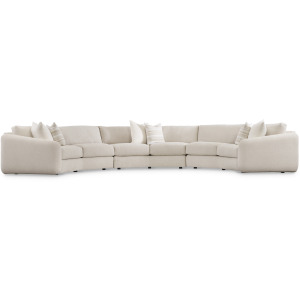 Plush Soleil Fabric Sectional