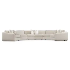 Plush Soleil Fabric Sectional