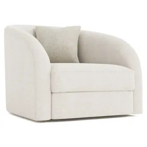 Plush Terra Fabric Swivel Chair