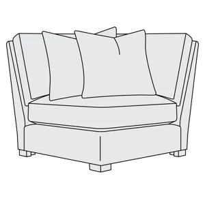 Keirnan Leather Corner Chair