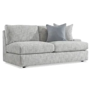 Plush Serena Fabric Right Arm Loveseat