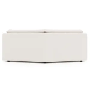 Soleil Fabric Armless Loveseat
