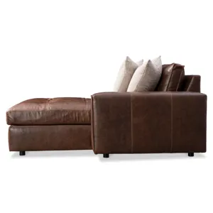 Nest Leather Right Arm Chaise