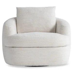 Plush Jules Fabric Swivel Chair