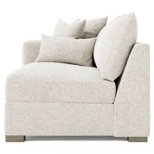 Helena Fabric Left Arm Loveseat