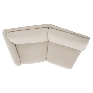 Plush Soleil Fabric Left Arm Loveseat