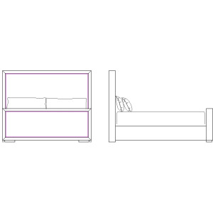 Prado King Footboard/Rail