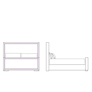 Prado King Footboard/Rail