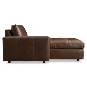 Nest Leather Left Arm Chaise