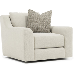 Plush Gabi Fabric Swivel Chair