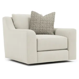 Plush Gabi Fabric Swivel Chair