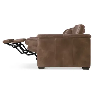 Lioni Leather Right Arm Power Motion Loveseat