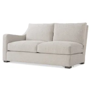Plush Ventura Fabric Left Arm Loveseat