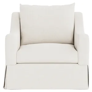 Plush Grace Fabric Swivel Chair
