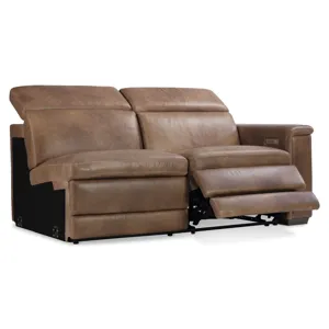 Lioni Leather Right Arm Power Motion Loveseat