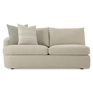 Plush Jules Fabric Left Arm Loveseat