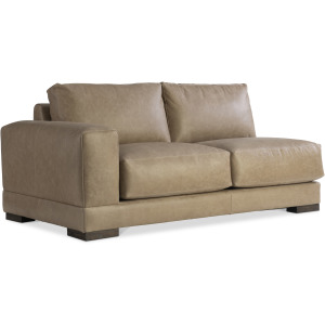 Lars Leather Left Arm Loveseat