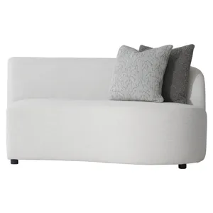 Plush Elle Fabric Right Arm Loveseat