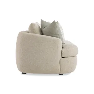 Plush Jules Fabric Left Arm Loveseat