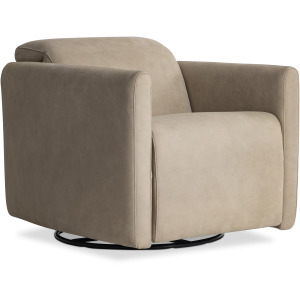 Livvy Leather Power Motion Swivel Chair