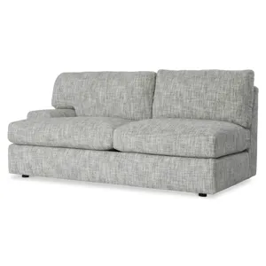 Plush Serena Fabric Left Arm Loveseat