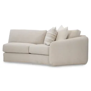 Plush Soleil Fabric Right Arm Loveseat