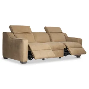 Flynn Leather Power Motion Sofa