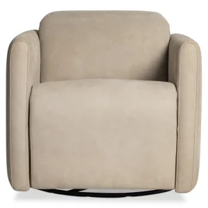 Livvy Leather Power Motion Swivel Chair