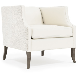 Romney Leather-Fabric Chair