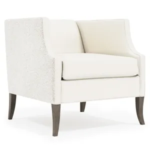 Romney Leather-Fabric Chair