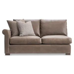 Keirnan Leather Left Arm Loveseat