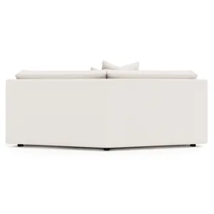 Soleil Fabric Armless Loveseat