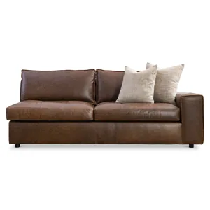 Nest Leather Right Arm Loveseat