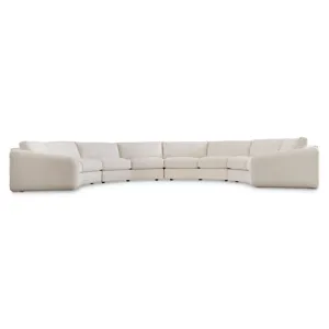 Plush Soleil Fabric Sectional