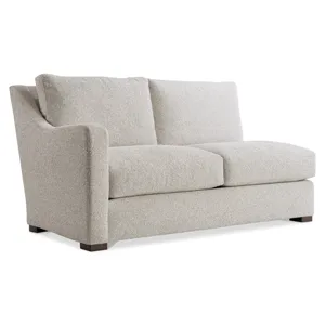 Plush Ventura Fabric Left Arm Loveseat