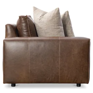 Nest Leather Left Arm Loveseat