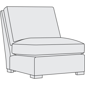 Keirnan Leather Armless Chair