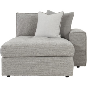 Plush Nest Fabric Right Arm Chaise