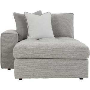 Plush Nest Fabric Left Arm Chaise