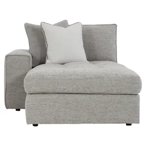 Plush Nest Fabric Left Arm Chaise