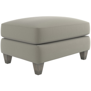 Plush Mila Fabric Ottoman