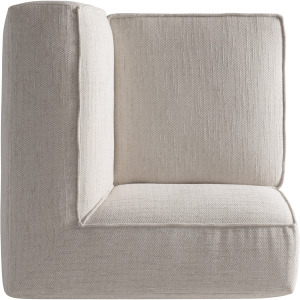 Plush Bliss Fabric Corner Chair