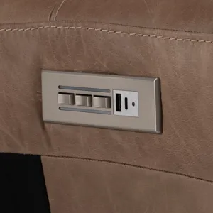 Lioni Leather Armless Power Motion Chair