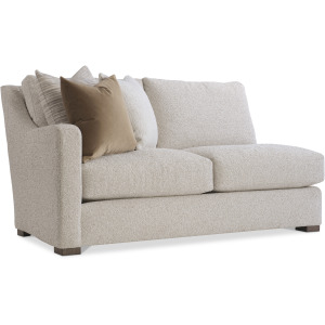Plush Ventura Fabric Left Arm Loveseat