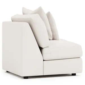 Soleil Fabric Armless Loveseat