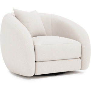Plush Austen Fabric Swivel Chair