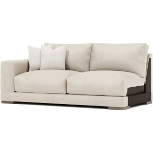 Lars Leather Left Arm Loveseat